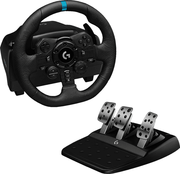 Black Logitech G923 Gaming Wheel (Playstation + PC).1