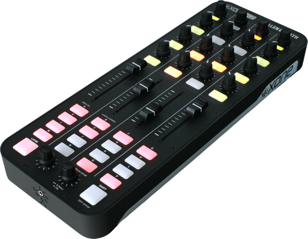 Negro Controlador MIDI Universal Allen & Heath Xone K2.1