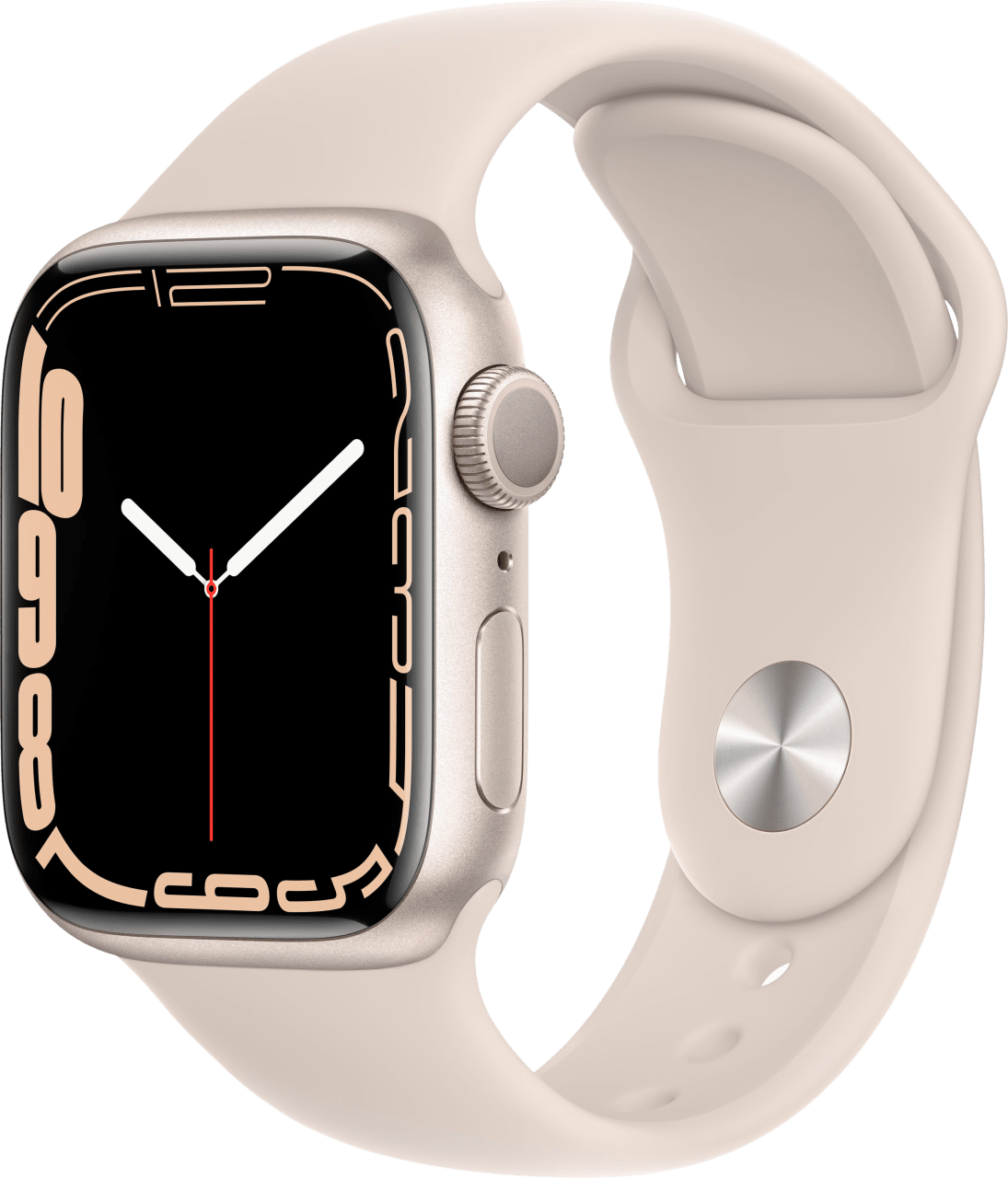 Starlight Apple Watch Series 7 GPS, 41mm, Aluminium Case and Sport Band.1