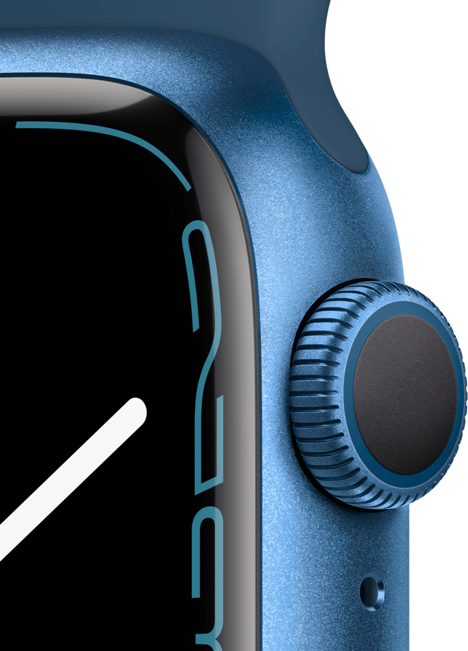 Blue Apple Watch Series 7 GPS, 41mm, Aluminium Case and Sport Band.3