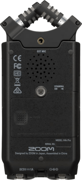 Schwarz Zoom H4N Pro Tragbarer MP3-/Wellenrekorder.4