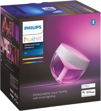 Weiß Philips White & Color Ambiance Iris Table Lamp.3