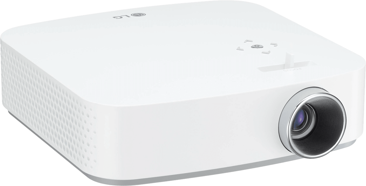 White LG PF50KA Portable Projector - Full HD.1