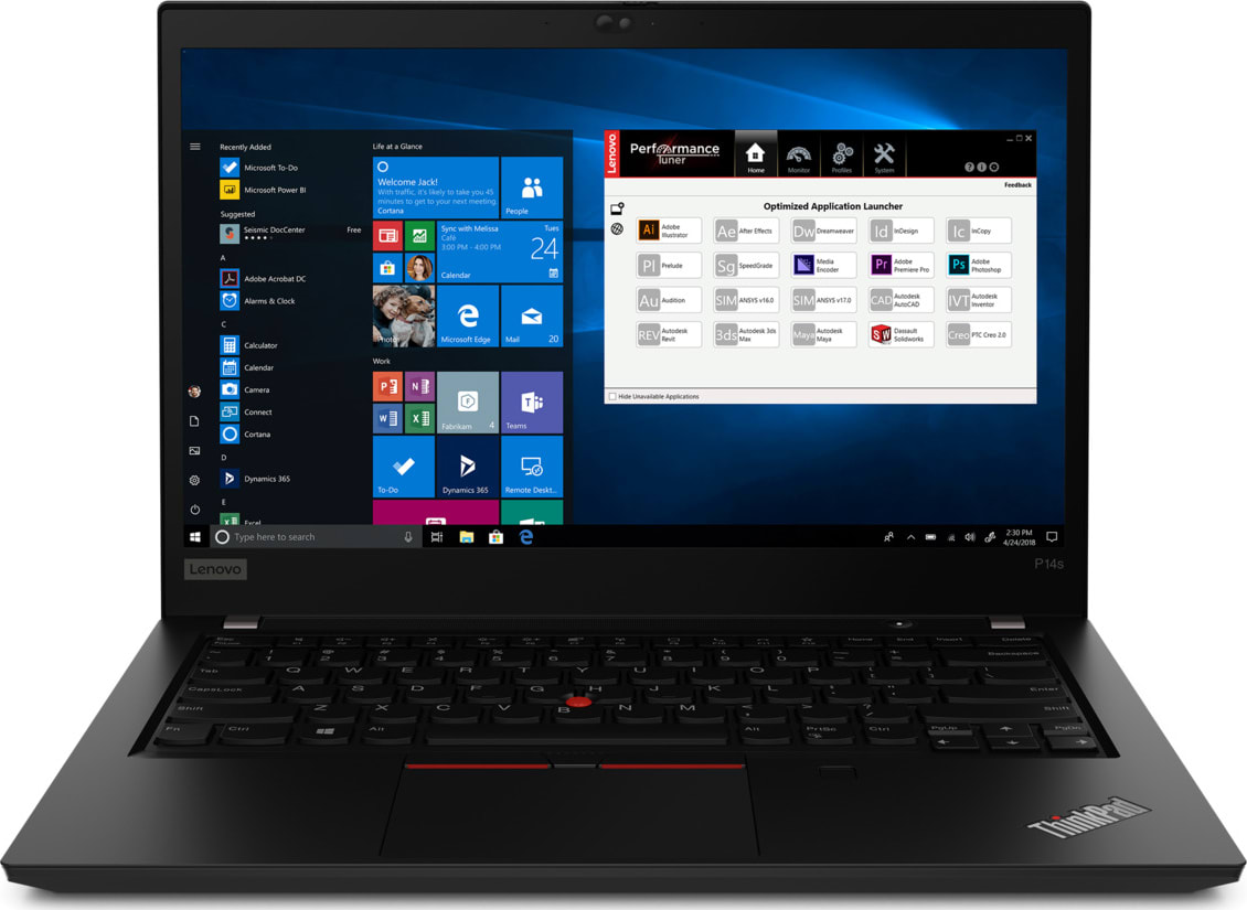 Schwarz Lenovo ThinkPad P14s Gen 1 Notebook - AMD Ryzen™ 7 4750U - 16GB - 512GB SSD - AMD Radeon™ Graphics.2