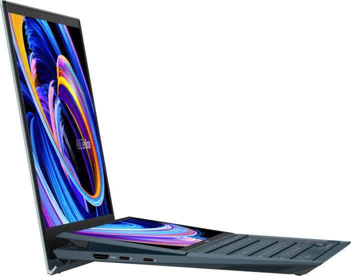 Blue Asus ZenBook Duo 14 UX482EGER-HY367X Notebook - Intel® Core™ i7-1195G7 - 32GB - 1TB SSD - NVIDIA® GeForce® MX 450.5