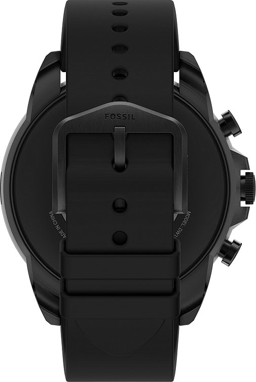 Black Fossil Gen 6, Stainless Steel Case & Silicone Band, 44mm.7