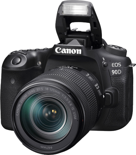 Black Canon EOS 90D + EF-S 18-135mm f/3.5-5.6 IS USM - Kit.2