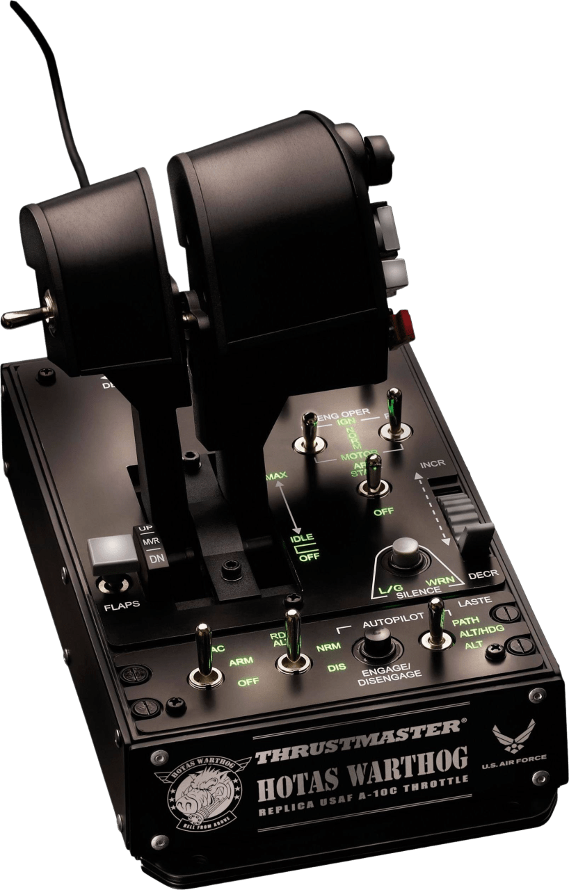 Schwarz Thrustmaster Hotas Warthog Dual Throttle Joystick.2