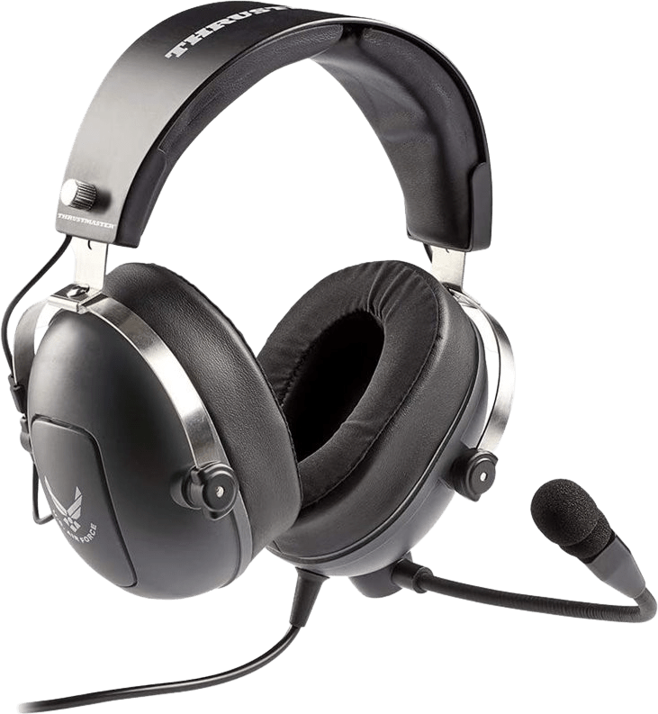 Schwarz Thrustmaster T.Flight US Airforce Edition Over-ear Gaming Headphones.2