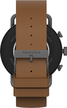 Braun Skagen Falster Gen 6 Smartwatch, Edelstahlgehäuse und Lederarmband, 41 mm.2