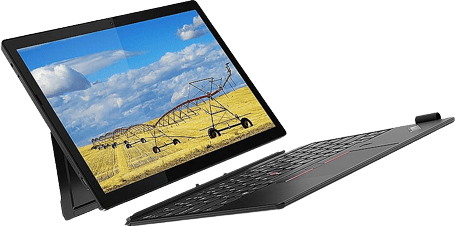 Schwarz Lenovo Tablet, ThinkPadX12 Detachable mit Keyboard und Pen - WiFi - Windows 10 Pro - 256GB.10