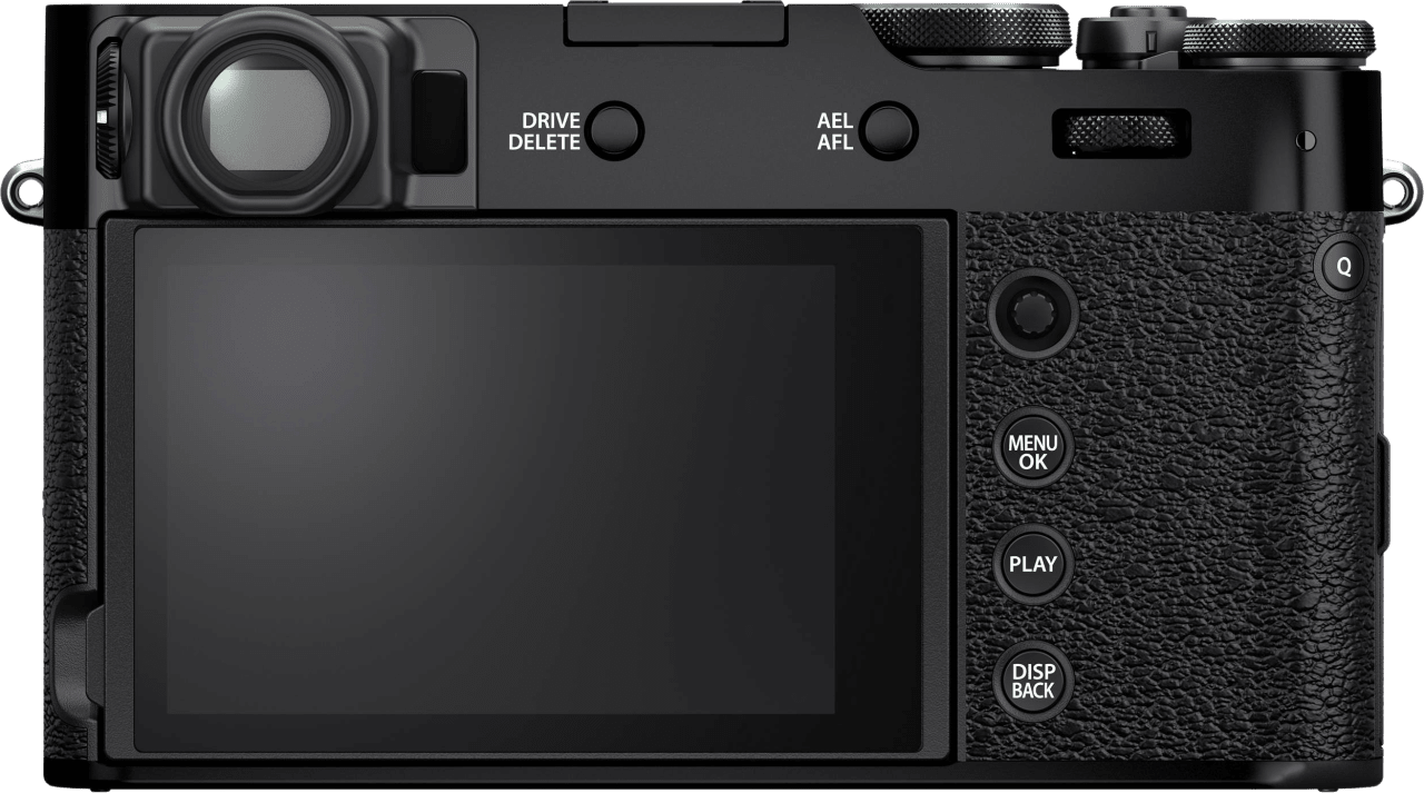 Schwarz Fujifilm X100V Kompaktkamera.8