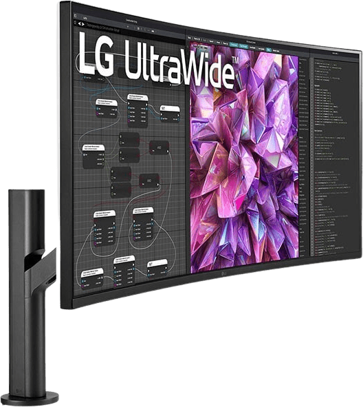 LG - 37.5" Curved UltraWide™ Ergo Monitor 38WQ88C-W.3
