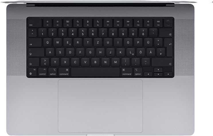 Space Grey MacBook Pro 16‘‘ Notebook - Apple M1 Max Chip 64GB Storage 1TB SSD - Integrated 32-core GPU.3