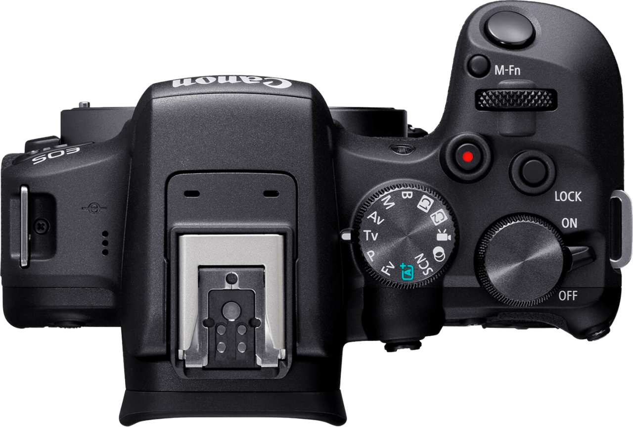 Schwarz Canon EOS R10 + RF-S 18-45mm f/4.5-6.3 IS STM + EF-EOS R Bajonett-Adapter.3