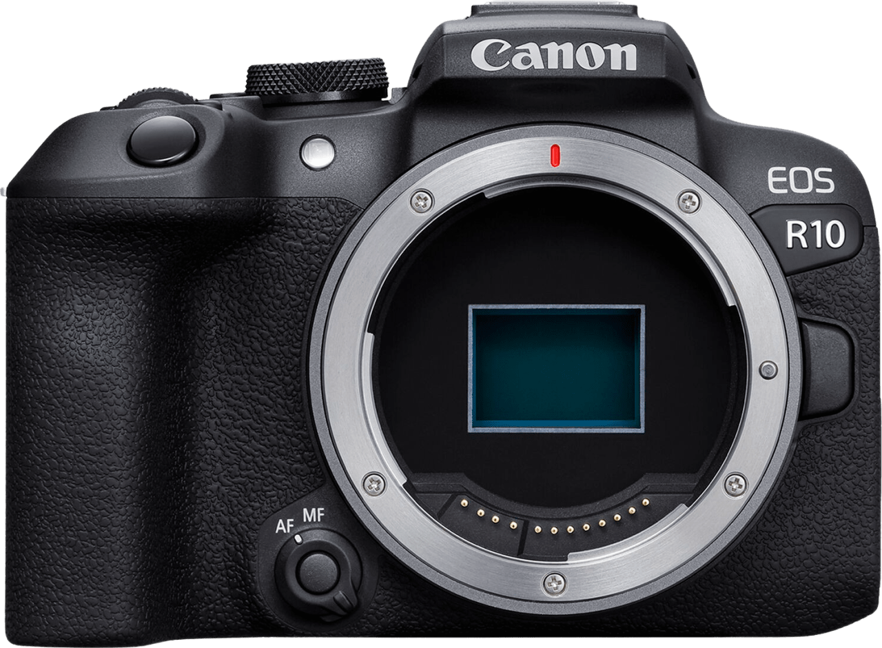 Schwarz Canon EOS R10 + RF-S 18-45mm f/4.5-6.3 IS STM + EF-EOS R Bajonett-Adapter.6