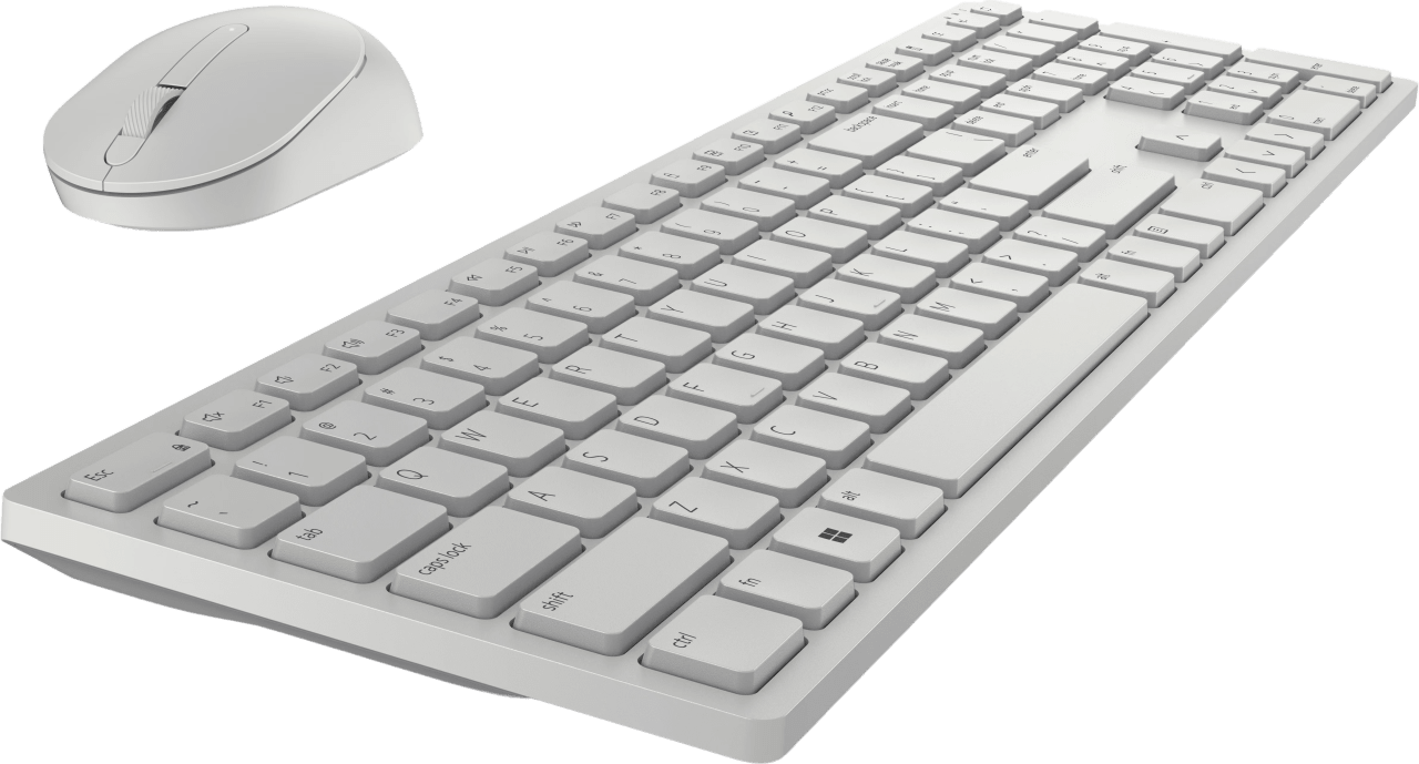 Weiß Dell Pro Wireless Tastatur und Maus.1
