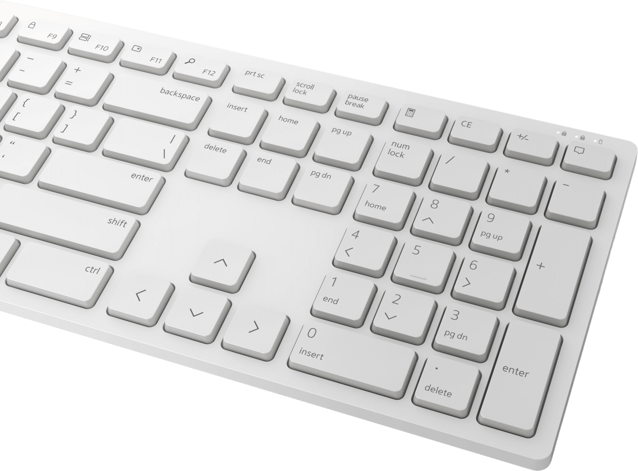 Weiß Dell Pro Wireless Tastatur und Maus.2