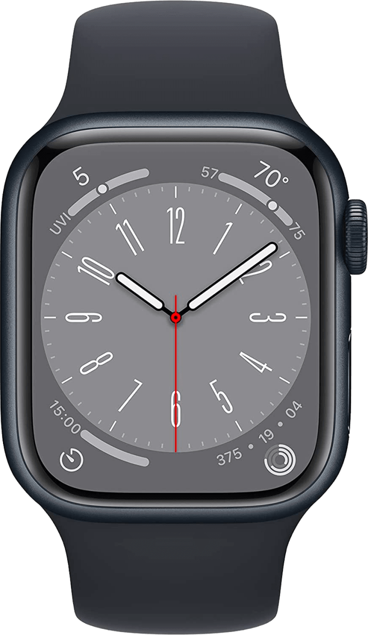 Mitternacht Apple Watch Series 8 GPS, Aluminium Case and Sport Band, 45mm.2