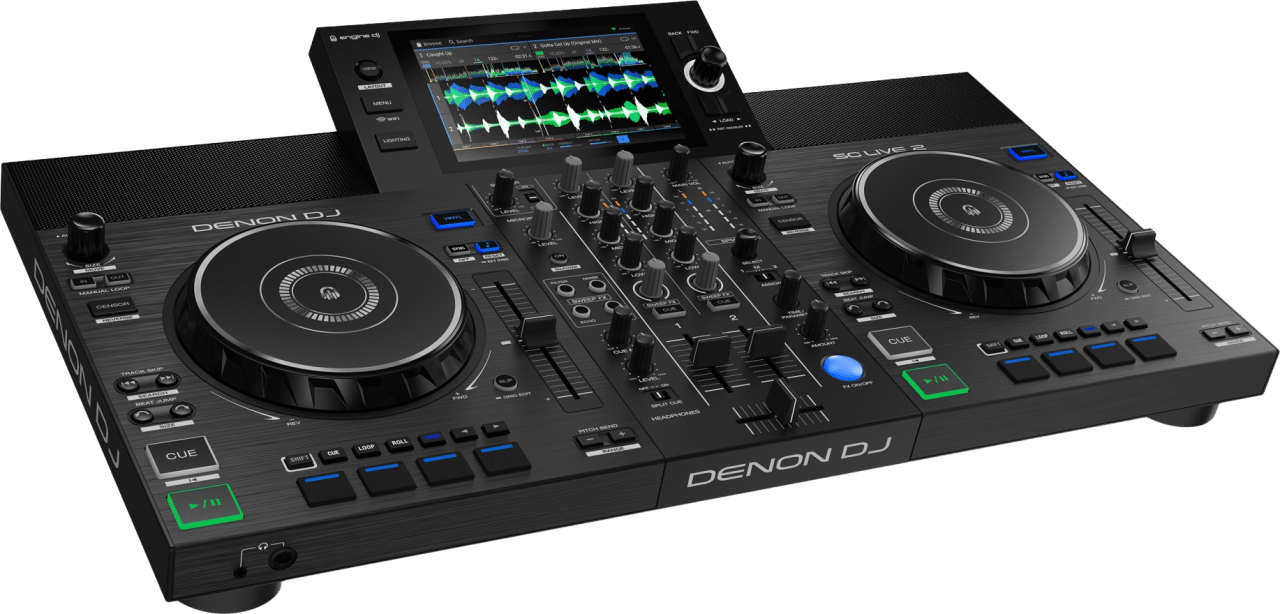 Schwarz Denon DJ SC Live 2 DJ Controller.6
