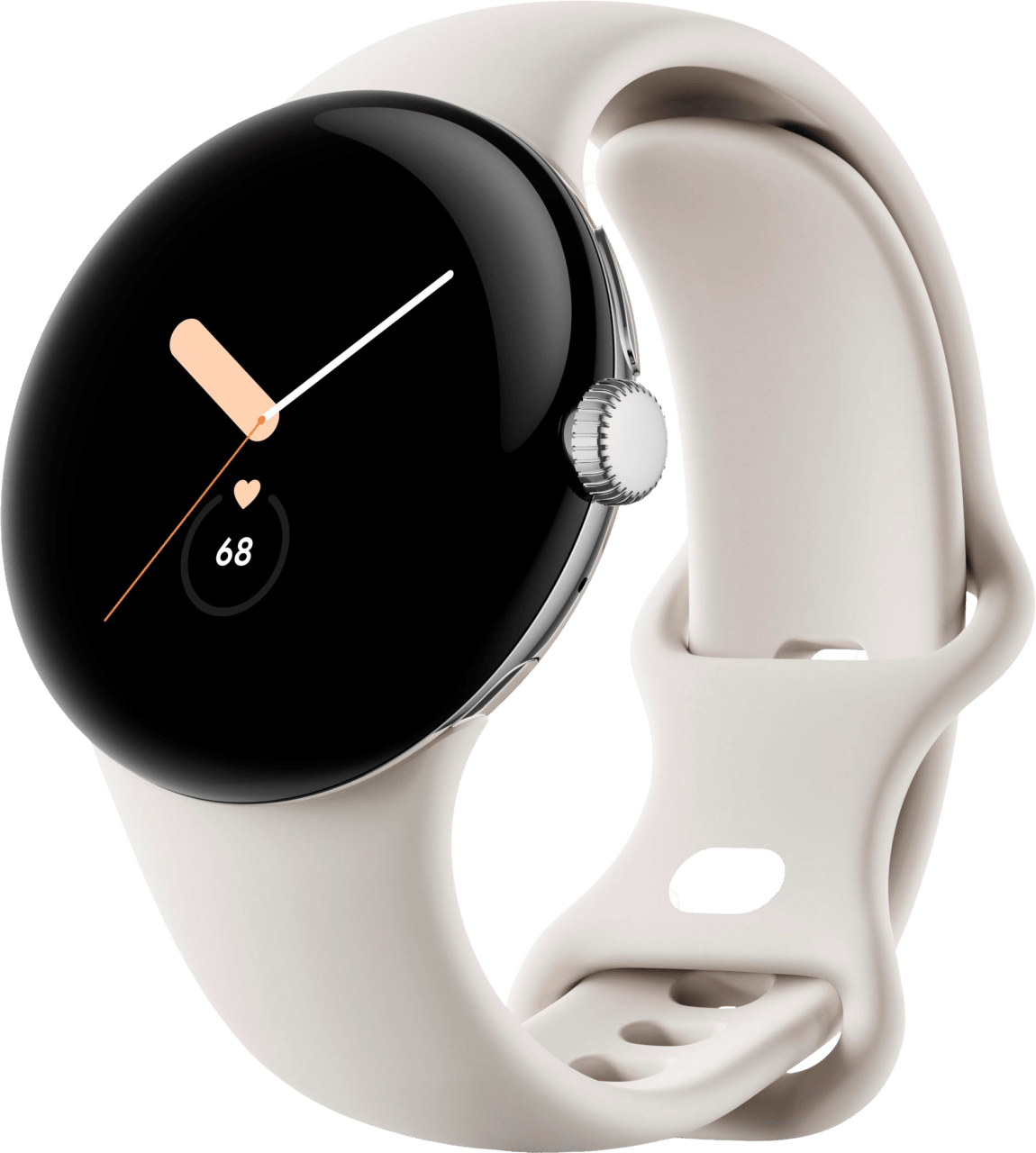 Chalk Google Pixel Watch Wi-Fi - Bluetooth, Edelstahlgehäuse und Fluorelastomer, 41 mm.1