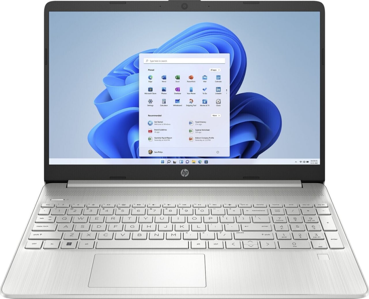 Silber HP 15 Notebook - AMD Ryzen™ 7-5825U - 16GB - 512GB SSD.1