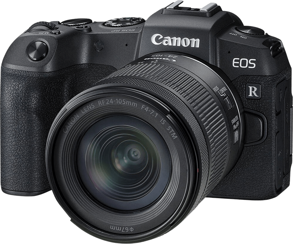 Schwarz Canon EOS RP + RF 24-105mm f/4.0-7.1 IS STM Kamera und Objektivsatz.1