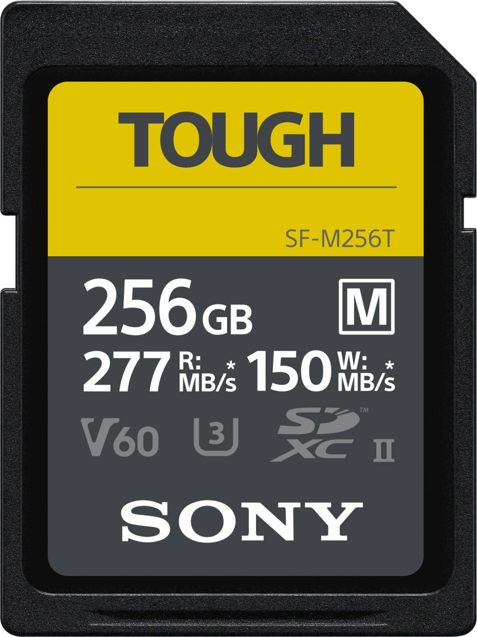 Schwarz Sony SF-M Tough Series R277/W150 SDXC 256GB, UHS-II U3, Class 10.1