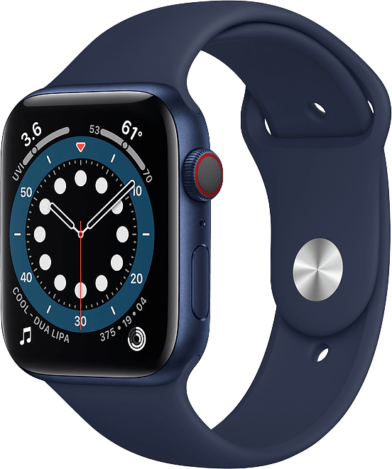 Apple Watch Series 6 GPS + Cellular , 44mm Aluminium case, Sport band