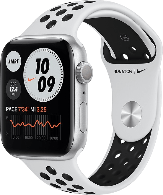 Apple Watch Nike Series 6 GPS MG293FD/A - 44 mm - Zilver