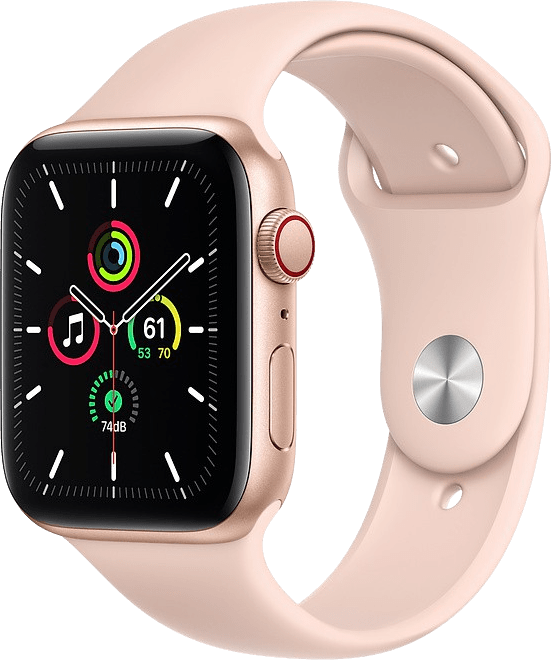 Apple Watch SE GPS + Cellular, 44mm Aluminium case, Sport band