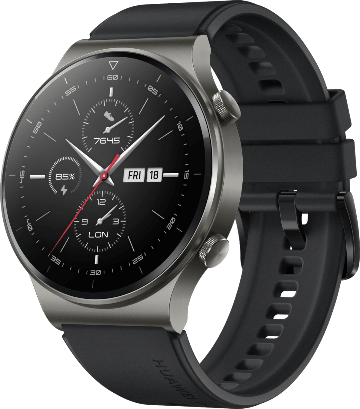 Huawei Watch GT 2 Pro - Smartwatch - 46 mm - 2 weken batterijduur - Zwart