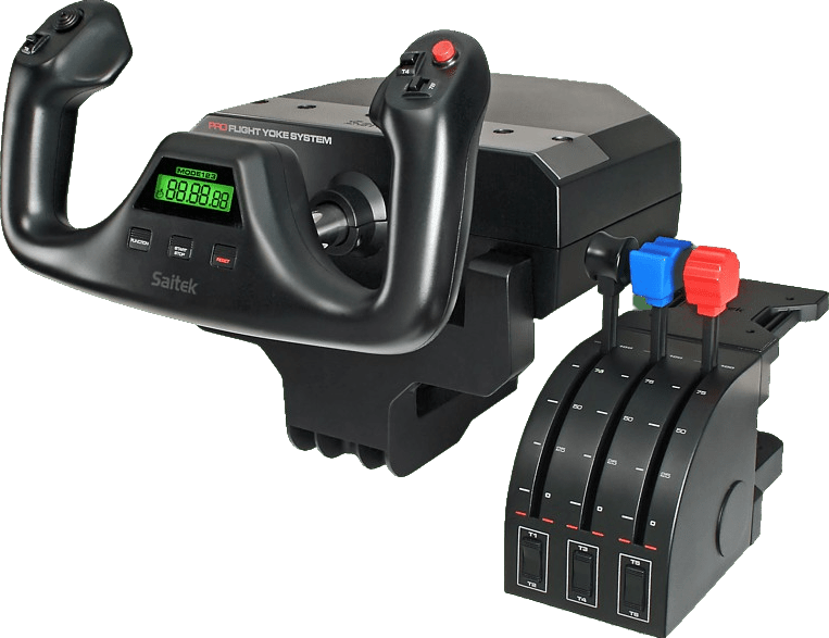 Logitech Saitek PRO Flugjochsystem Flugsimulator-Controller
