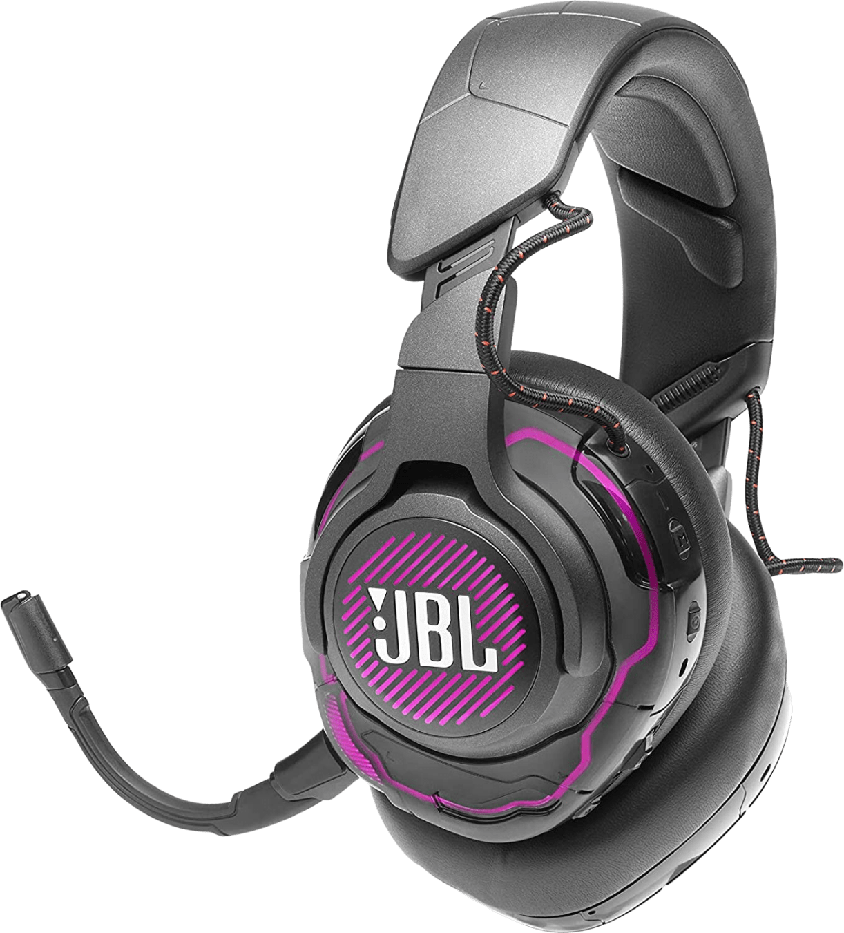 JBL Harman QUANTUM ONE Over Ear headset Kabel Gamen Stereo Zwart Ruisonderdrukking (microfoon), Noise Cancelling Volumeregeling, Microfoon uitschakelbaar (mute)