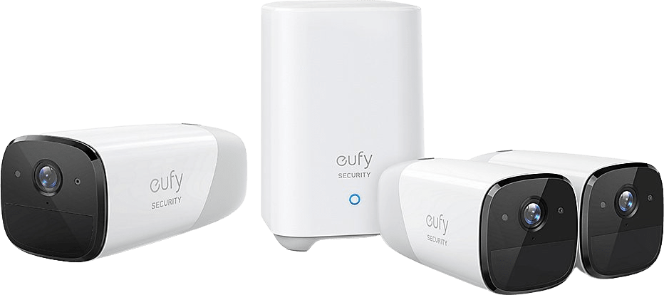 Anker Eufy eufyCam 2 Pro 3-Cam Kit. Soort: IP-beveiligingscamera, Ondersteuning voor plaatsing: Binnen & buiten, Connectiviteitstechnologie: Bedraad en draadloos. Montagewijze: Muu