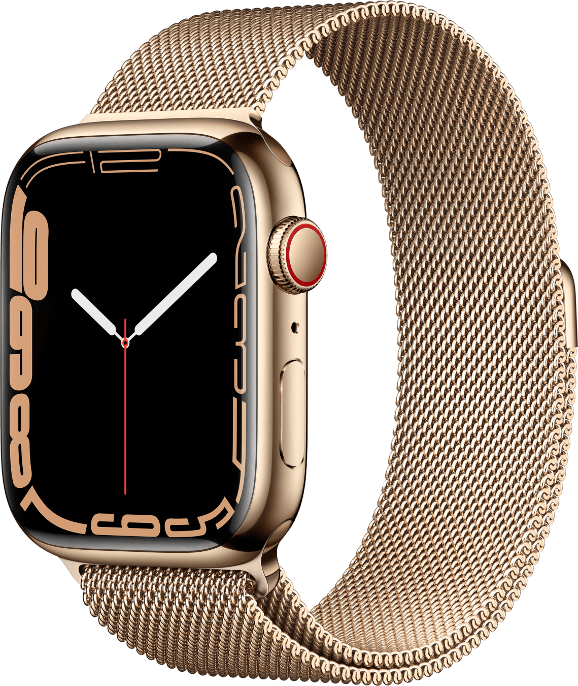 Apple Watch Series 7 GPS + Cellular, 41mm, Stainless Steel Case and Milanese Loop