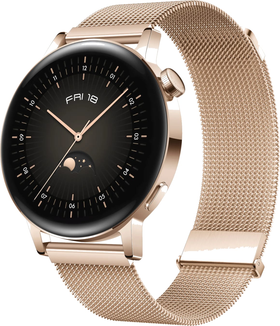 Huawei Watch GT 3 - Smartwatch Dames - 42mm - Gold Milanese