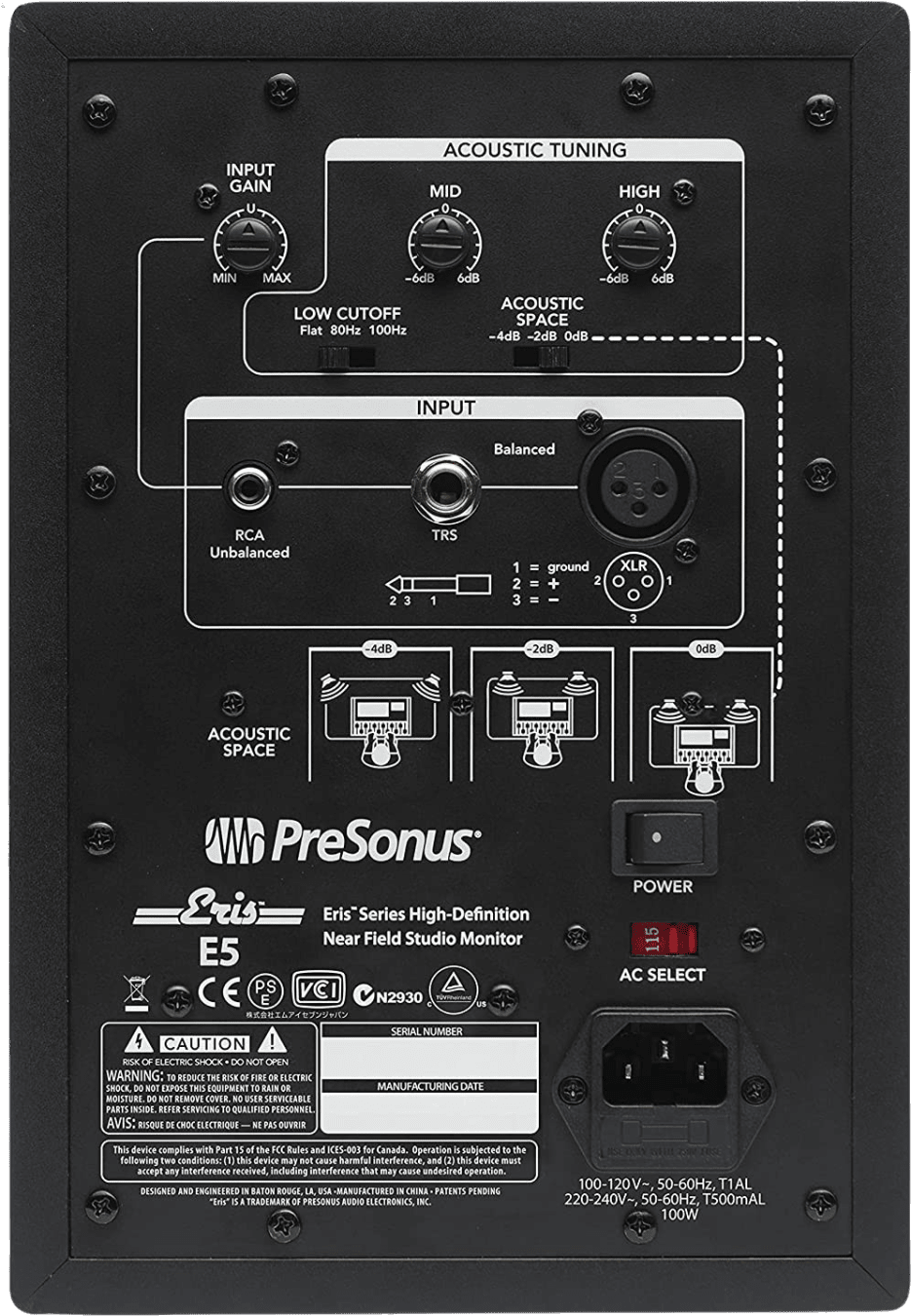 PreSonus Eris E5 (stuk) Actieve Studio Monitor