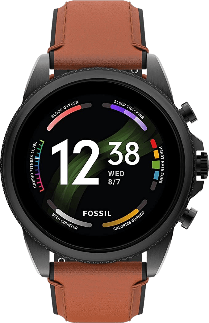 Fossil Gen 6 FTW4062 Smartwatch Heren - Bruin