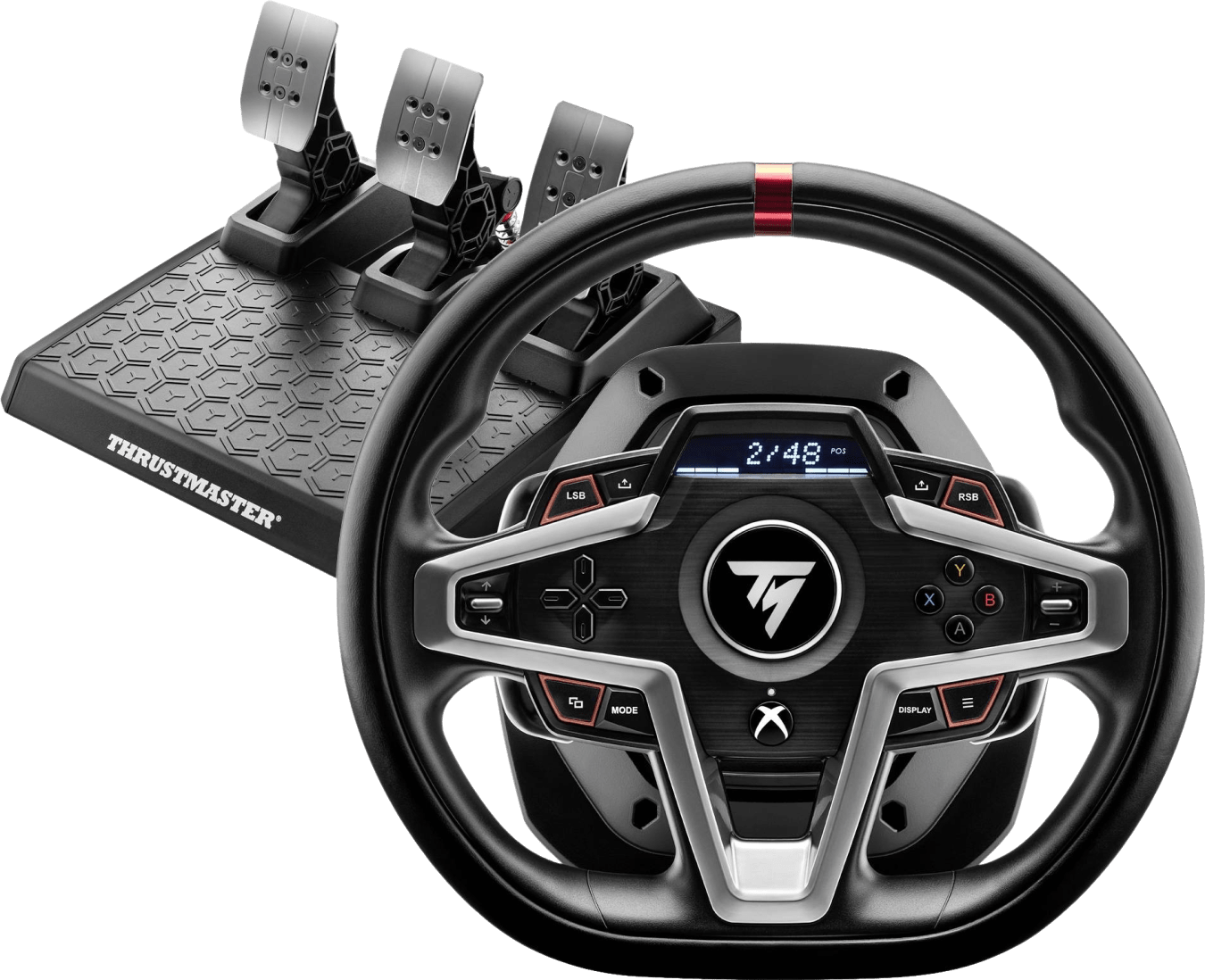 Thrustmaster T248 Stuurwiel + pedalen - Force Feedback - Scherm met Race-Informatie - PC - Xbox