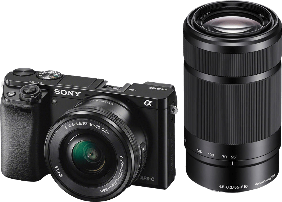 Sony Alpha 6000 + 16-50mm f/3.5-5.6 + 55-210mm f/4.5-6.3 kit