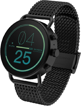 Skagen Falster Gen 6 Smartwatch, Roestvrijstalen Kast en Milanaise Band, 41 mm