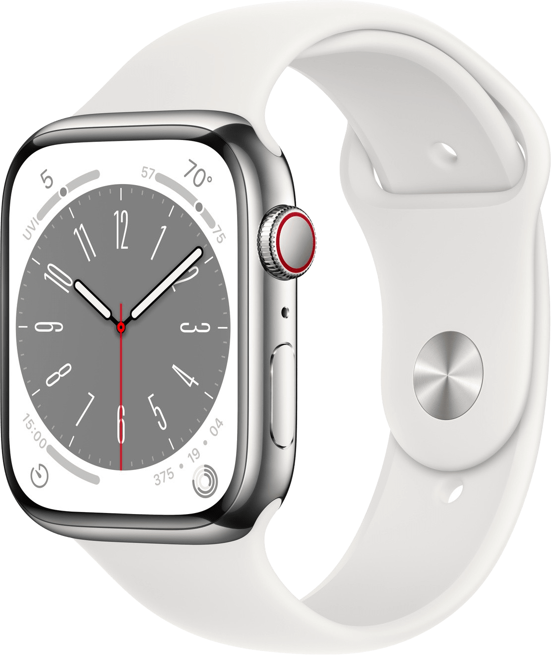 Apple Watch S8 STS 45mm Silver (Sportband White) LTE iOS