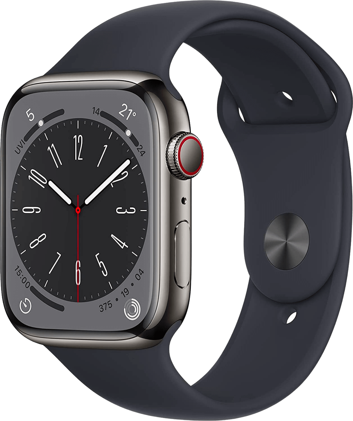 Apple Watch S8 STS 45mm Graphit (Sportband Midnight) LTE Blister