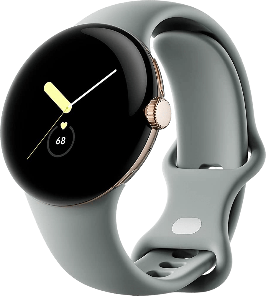 Google Pixel Watch LTE - Champagne goud with Hazel Band