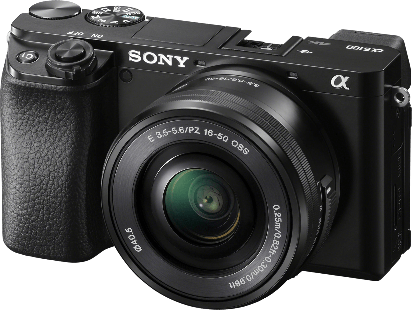 Sony Apha 6100 Systemkamera, mit Objektiv E PZ 16-50 mm f/3.5-5.6 OSS