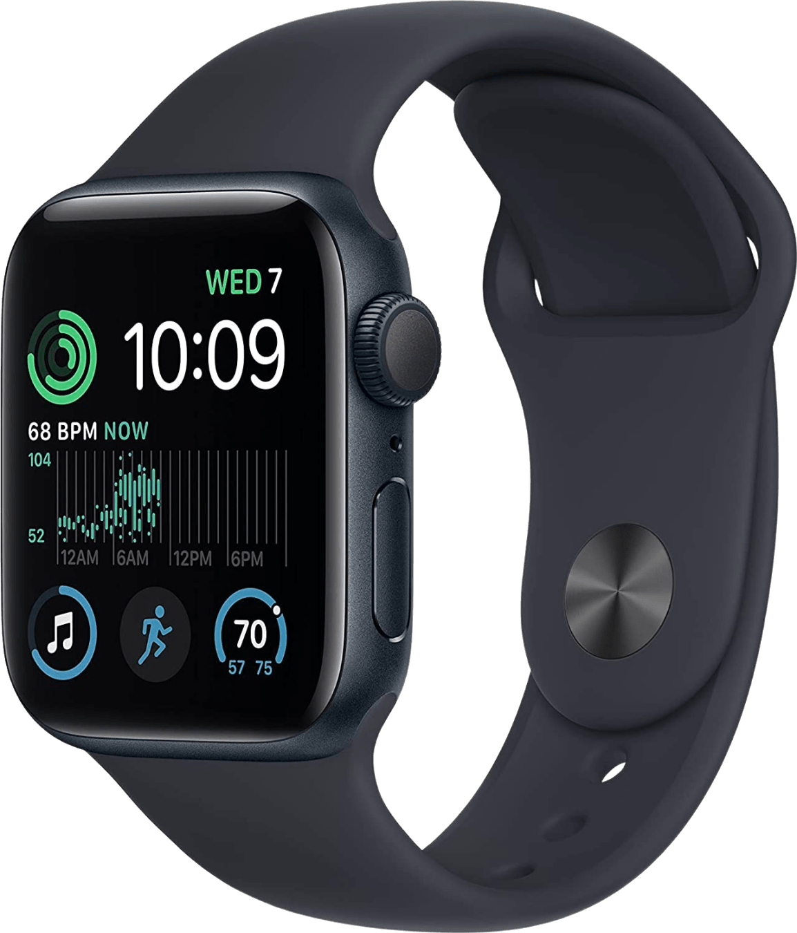 Apple Watch SE (2022) LTE MNPY3FD/A - Midnight Sportbandje, 44mm - Midnight