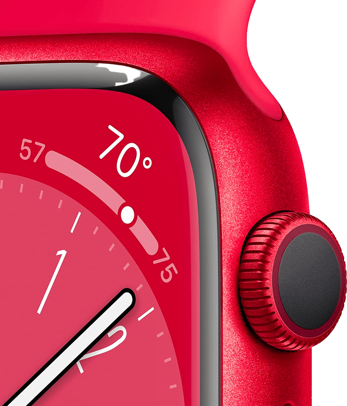 Apple Watch 8 LTE MNKA3FD/A - Aluminium, Rood Sportbandje, 45mm - Rood