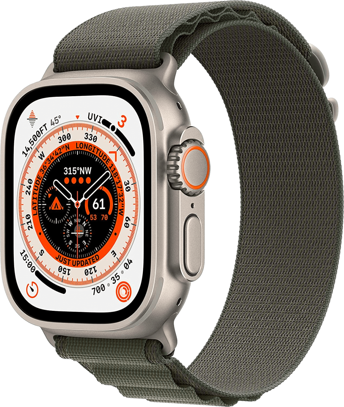 Apple Watch Ultra (1. Generation) Apple Watch 49 mm L Groen