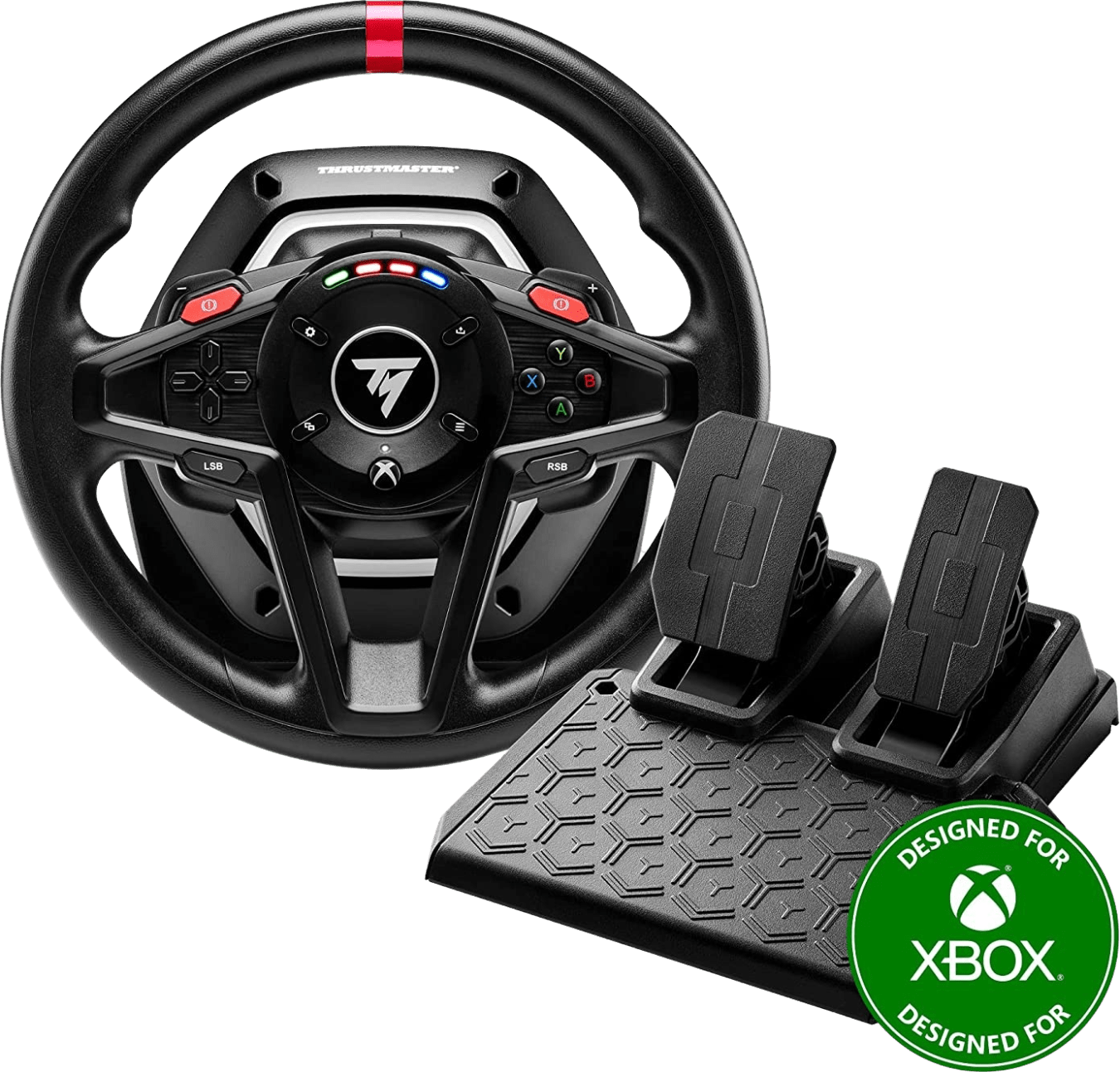 Thrustmaster T128 Force Feedback - racestuur met pedalen - Xbox Series X|S - Xbox One - PC